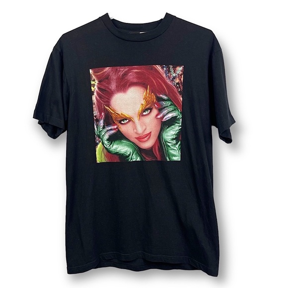 Warner Bros. Other - Vintage 90s Warner Bros Batman Robin Poison Ivy T Shirt Tee UMA Thurman Comics L
